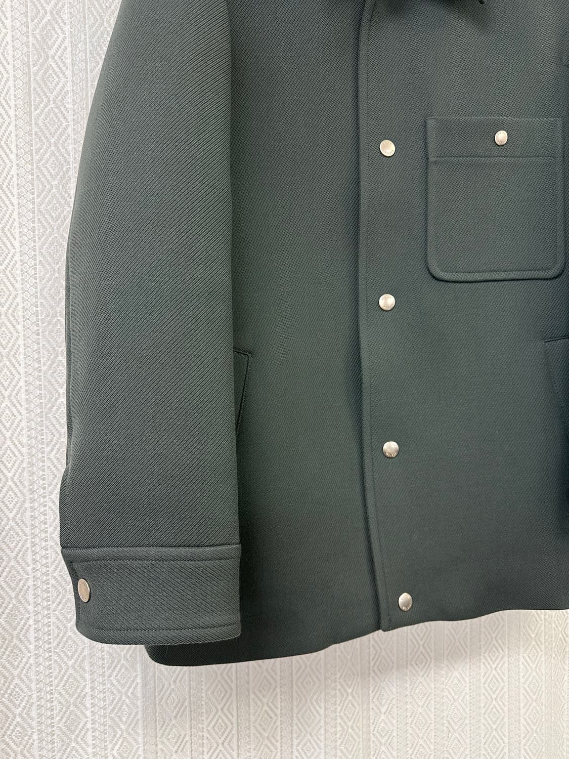 (100)시스템옴므 21FW 오버핏 울 트러커 자켓 카키 상품이미지3