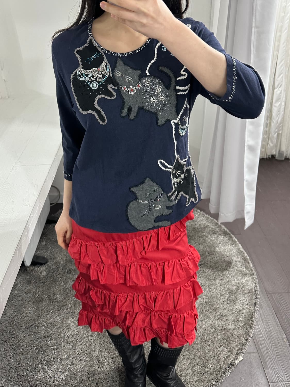 mimique frill design skirt 상품이미지3