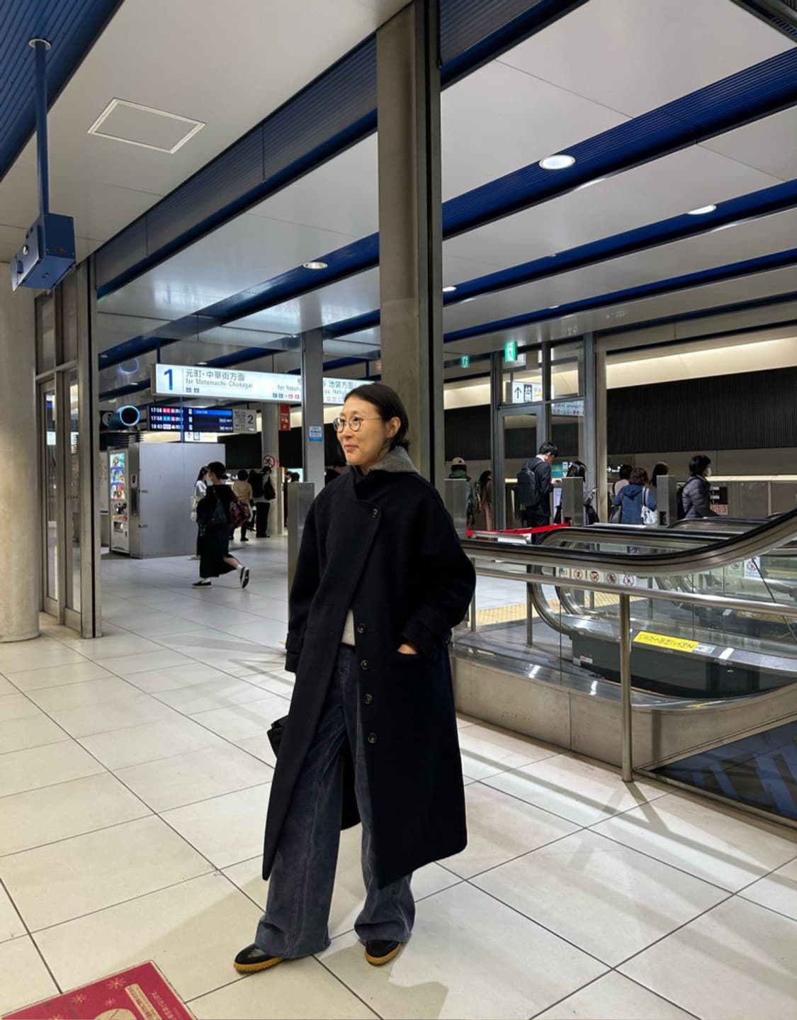 도매처 포레스트 롱코트 네이비 상품이미지7