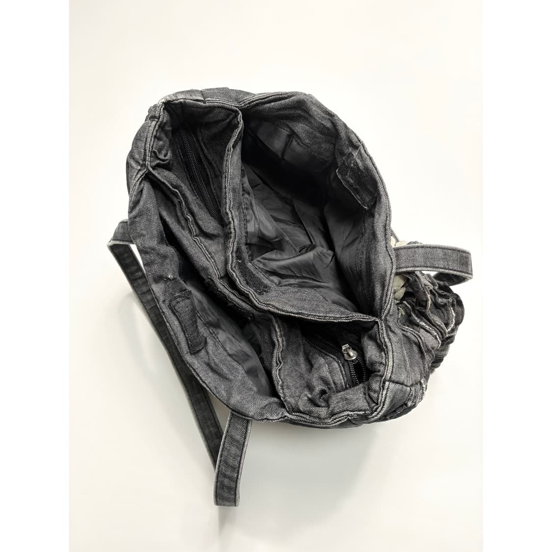 Ruffle Denim Tote Bag 상품이미지7