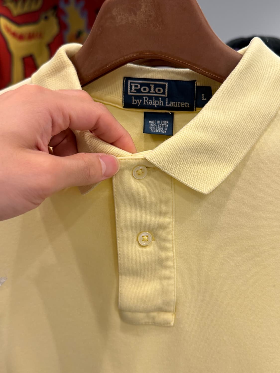 Polo RL 폴로 랄프로렌 pk 반팔 티셔츠 (Yellow) 상품이미지4