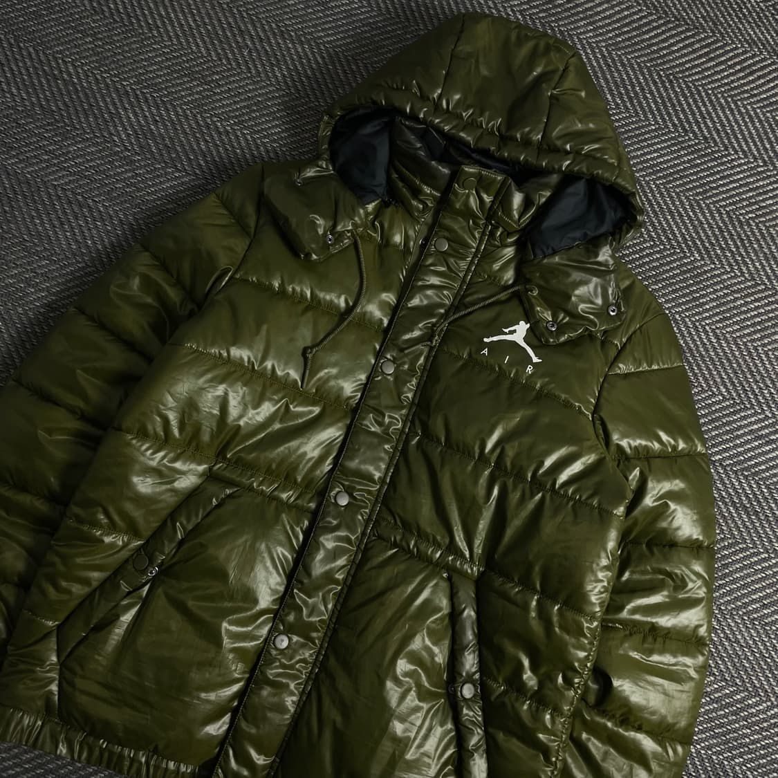 나이키 조던 점프맨 푸퍼 패딩 점퍼 카키y 3830 상품이미지1