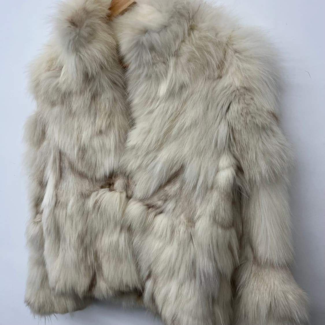 아이보리 폭스 퍼 자켓 여S 상품이미지3