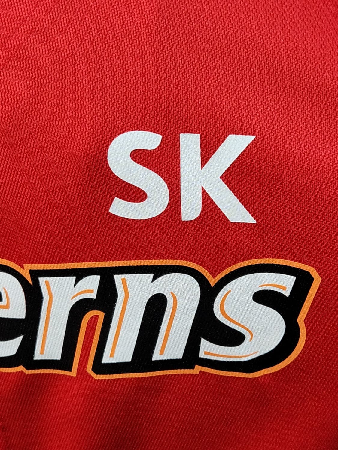 (XL) SK 와이번스 야구져지 빨강 챔피온 우승기념 노마킹 유니폼  상품이미지4