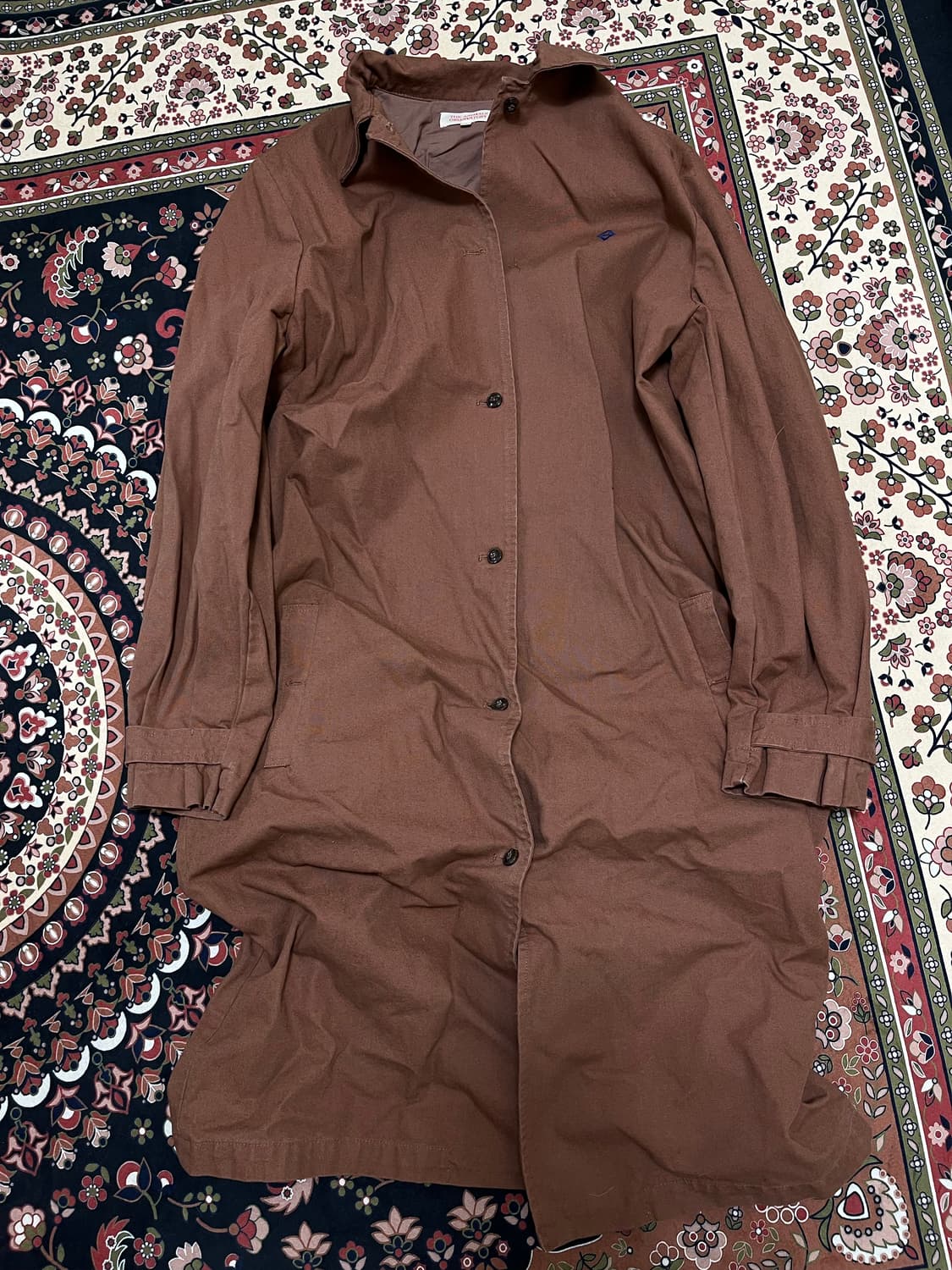 더애니멀스옵저버토리 로고 싱글 트렌치 코트 14 상품이미지1