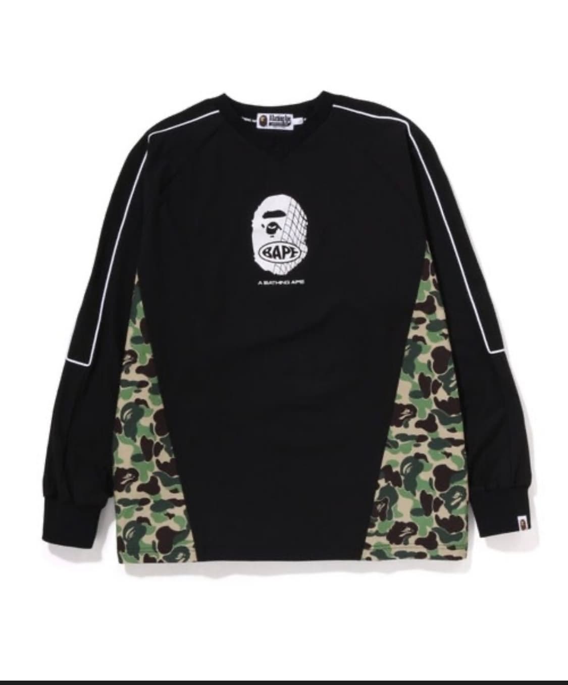 [L] 베이프 카모 긴팔 저지 티셔츠 상품이미지1