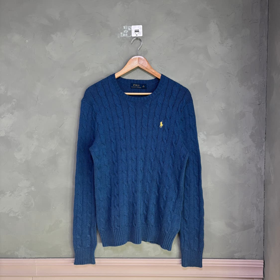 폴로 랄프로렌 꽈배기 니트 블루 상품이미지1