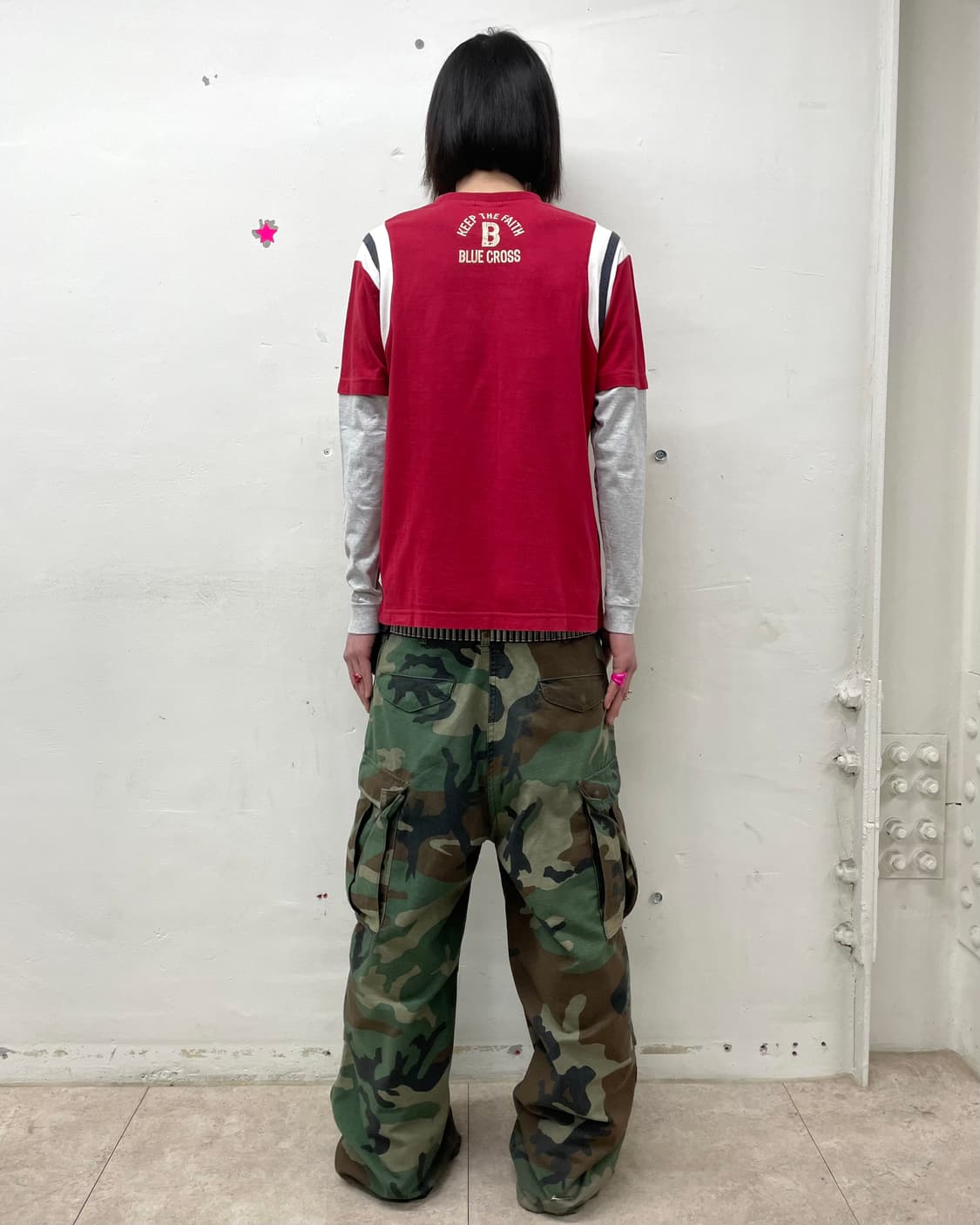  Blue Cross Skeleton Stadium Long Sleeve 상품이미지5