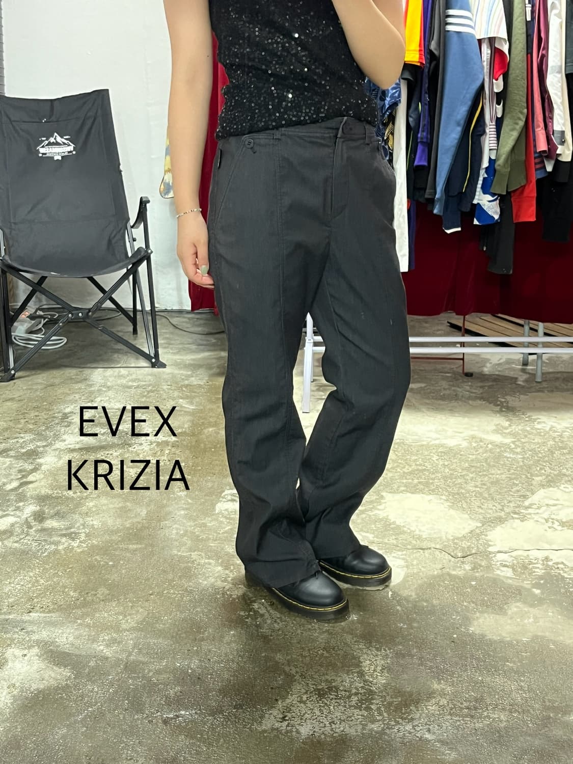 EVEX KRIZIA 크리지아 코튼 혼방 팬츠 상품이미지1