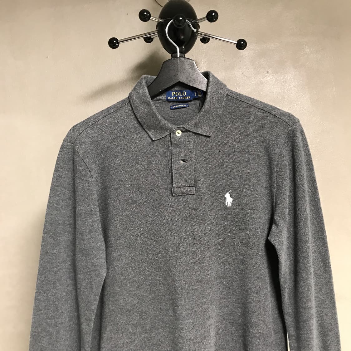 폴로 랄프로렌 PK 긴팔 카라티 차콜 S 상품이미지2