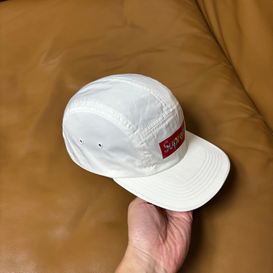 Supreme 슈프림 화이트 캠프캡 모자 (White) 상품이미지3