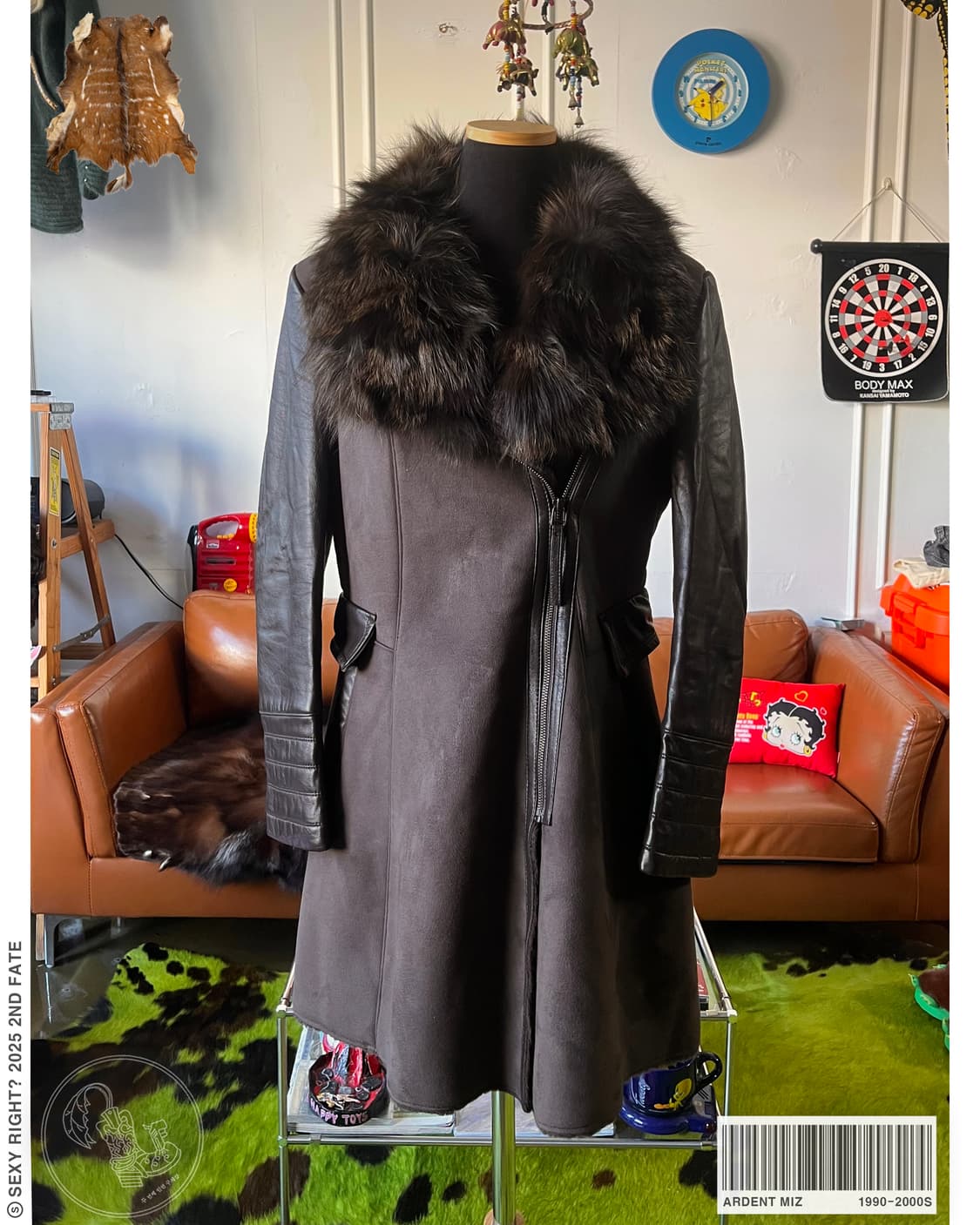 ARDENT MIZ Italian Fox & Lamb V-Kei Coat 상품이미지1