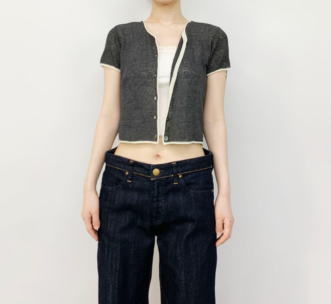 KRIZIA MAGLIA made in italy 반팔 가디건 상품이미지1
