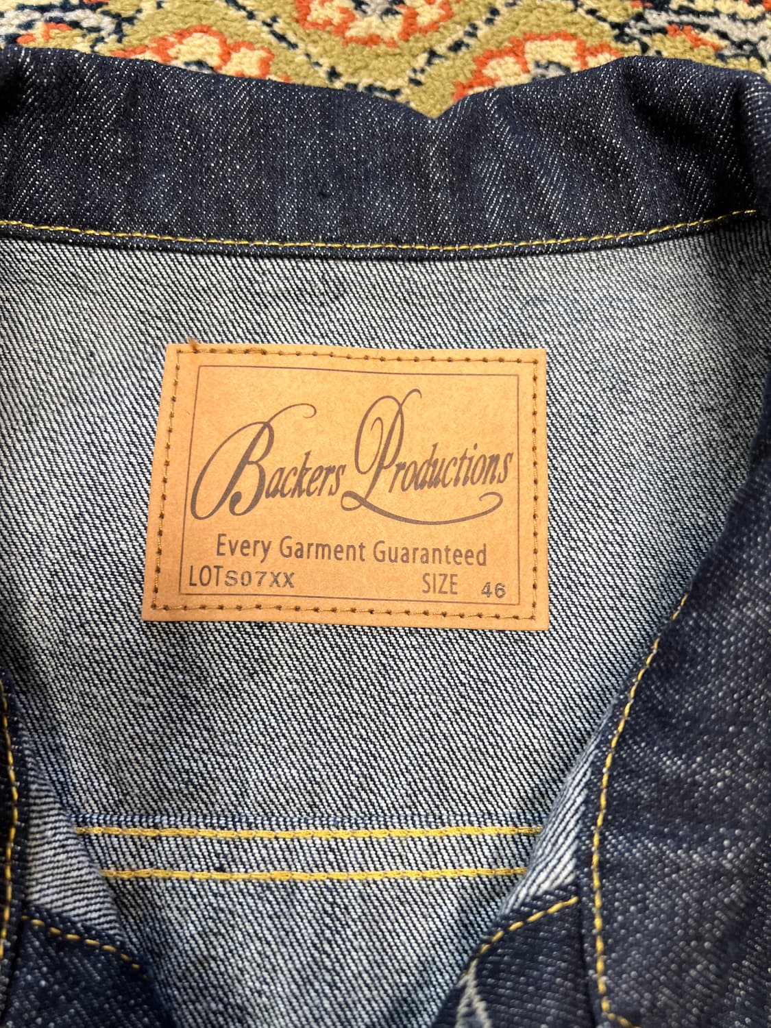 [46] 백커스(Backers) JPN 2세대 데님 자켓 상품이미지6