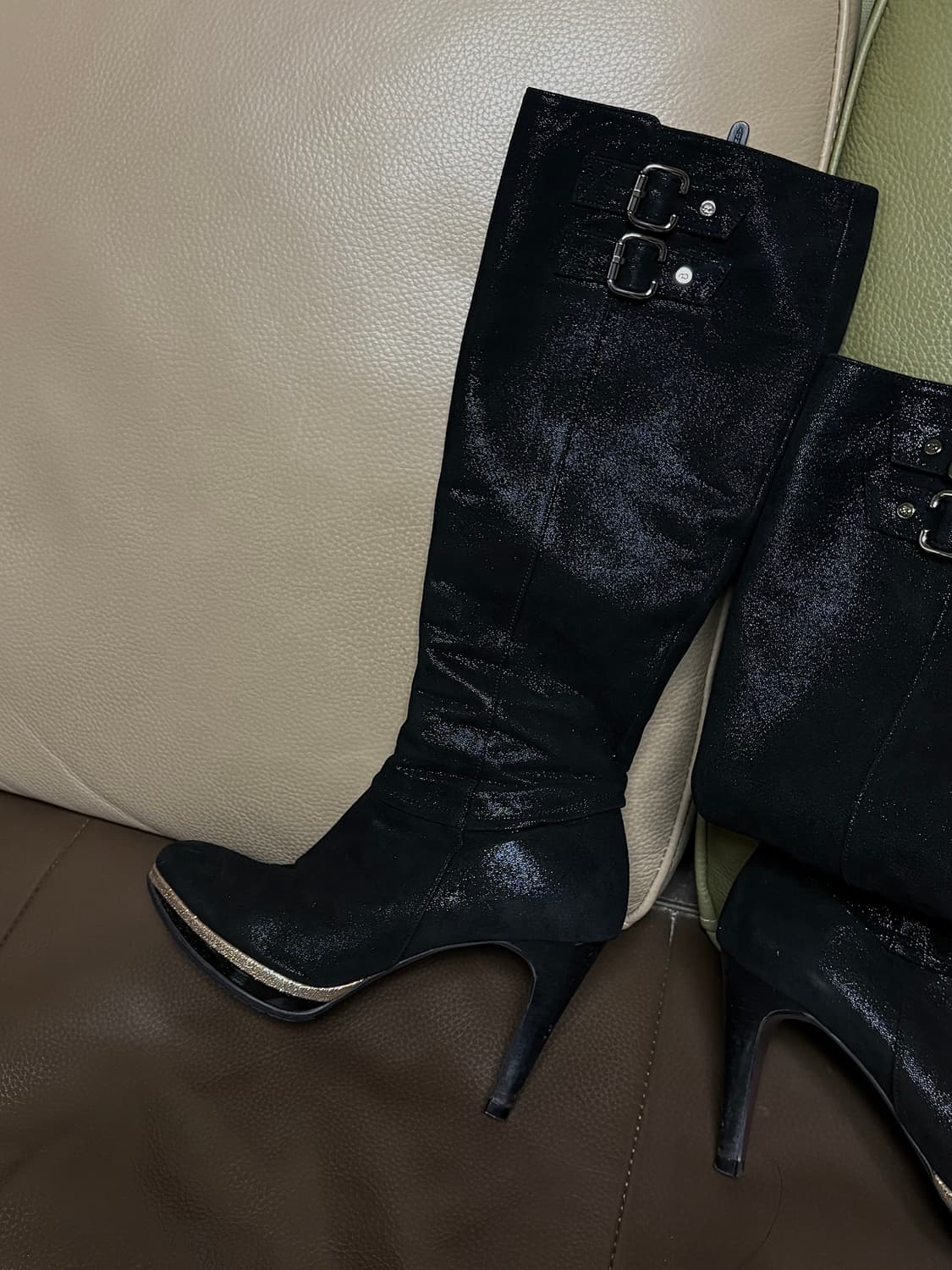 탠디 펄가죽 롱부츠 상품이미지3