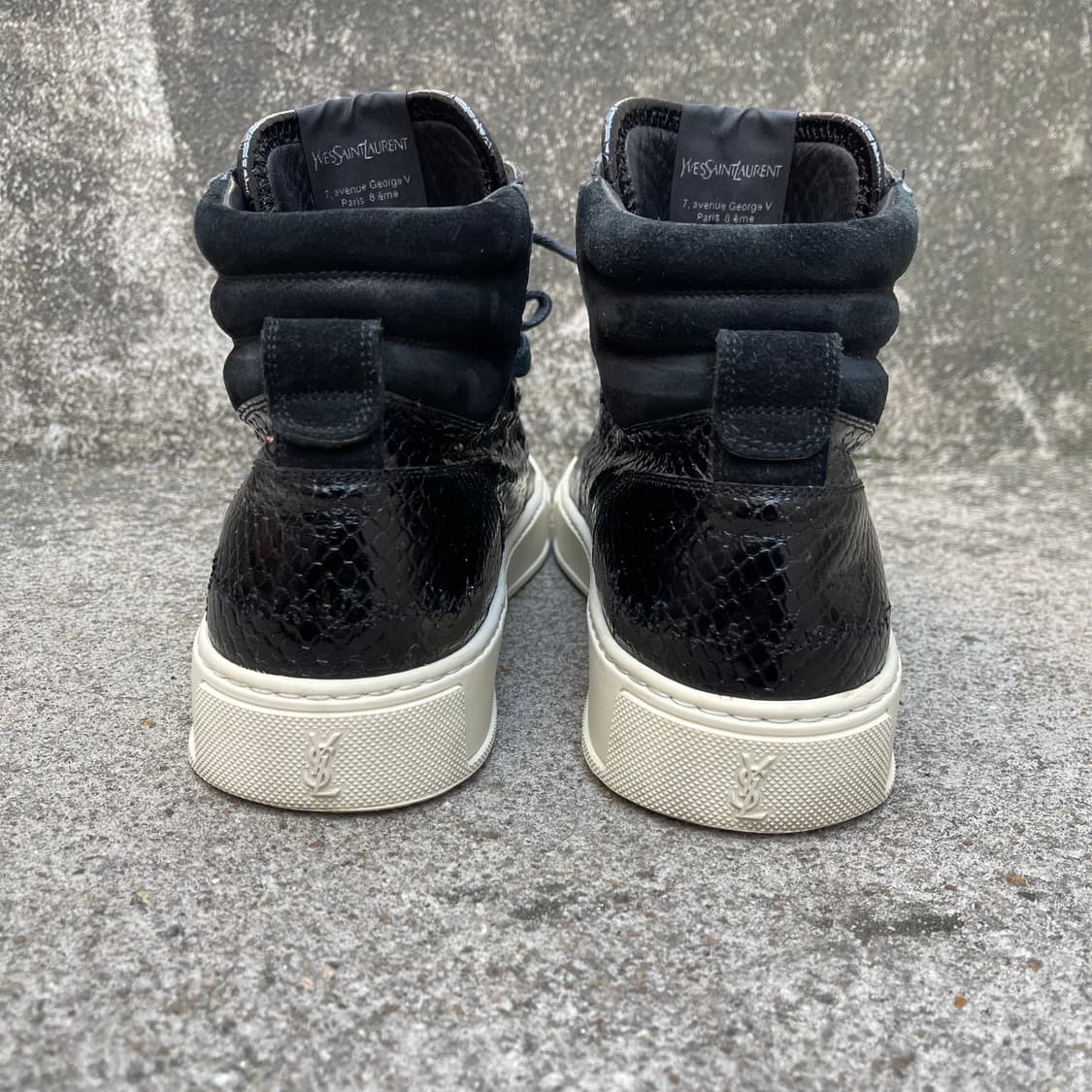 [41] Saint Laurent 아카이브 레더 하이탑 스니커즈(260) 상품이미지5