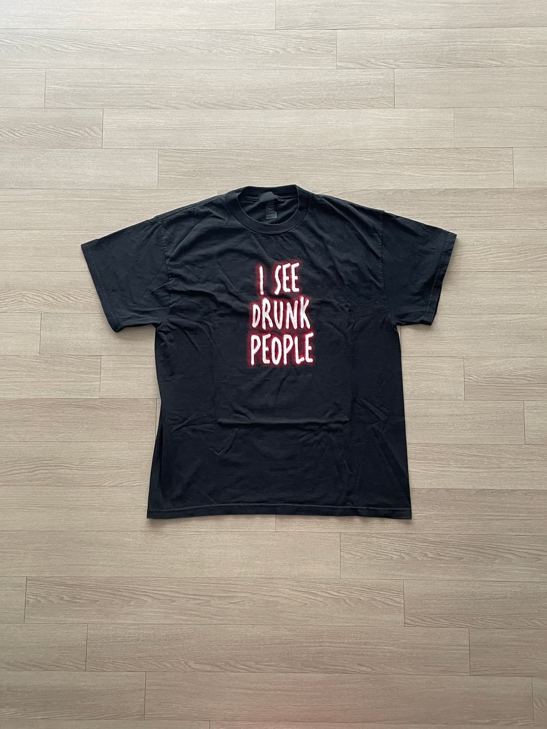 ‘I SEE DRUNK PEOPLE’ 빈티지 티셔츠 상품이미지1