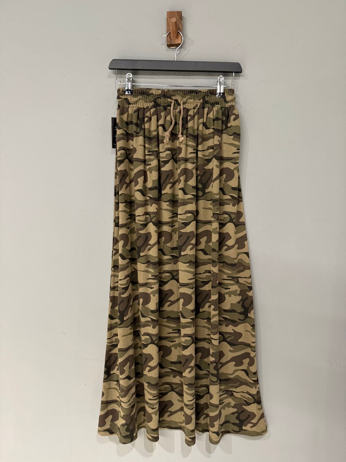 y2k camo pattern long skirt 상품이미지4