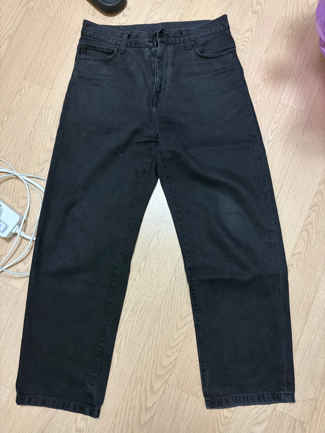 칼하트 WIP 랜든 팬츠 로버트슨 (블랙스톤워시드) 상품이미지2