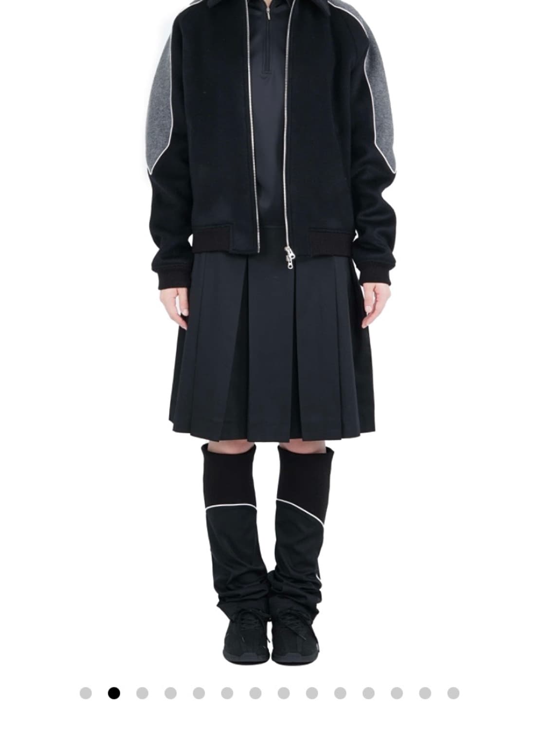 지초이 AW25 레그워머 스커트 상품이미지2