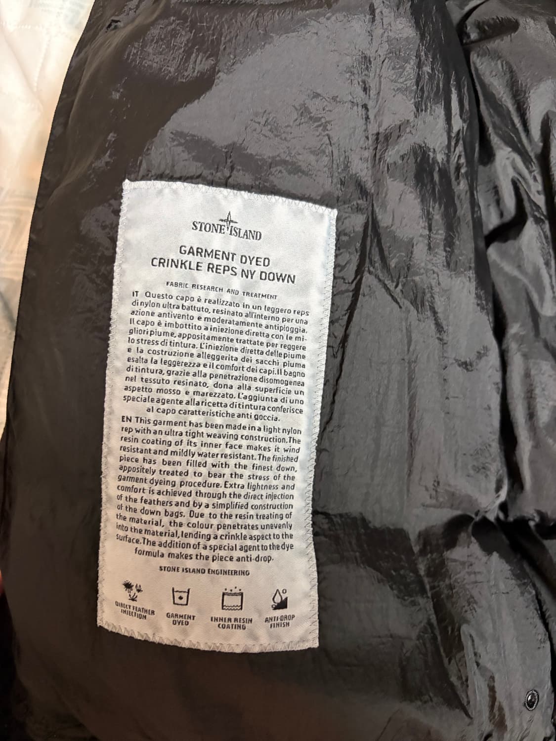[XL] 18FW 스톤아일랜드 크링클랩스 패딩 상품이미지4