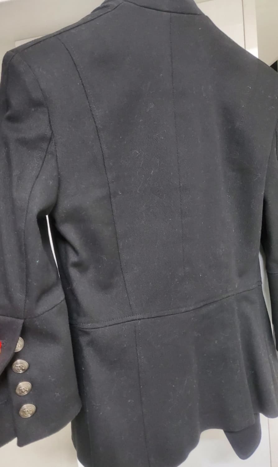 Balmain 발망 슬림핏 크리스탈 블랙 자켓 m 상품이미지3