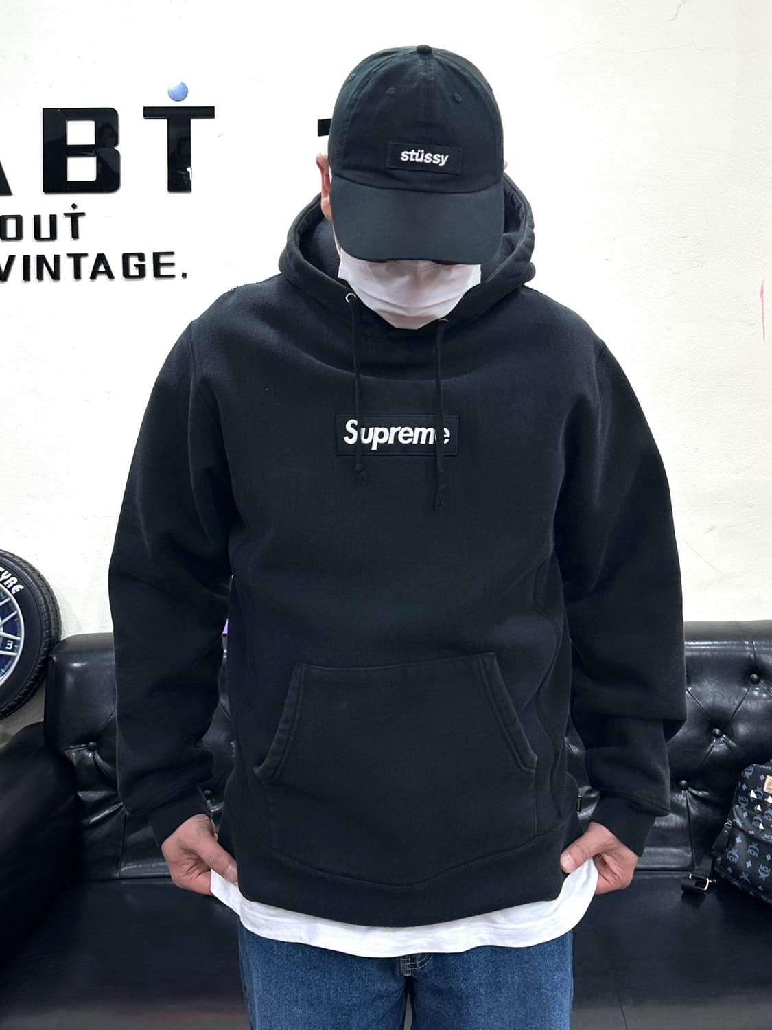 슈프림 박스로고 후드티 블랙 XL 상품이미지1