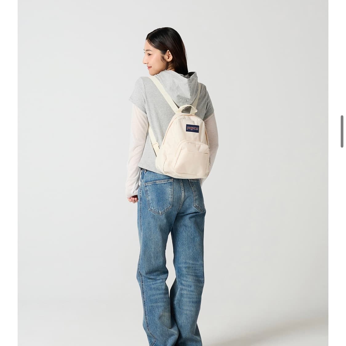 새상품) 잔스포츠 미니 백팩 /하프 파인트 아이보리 상품이미지4