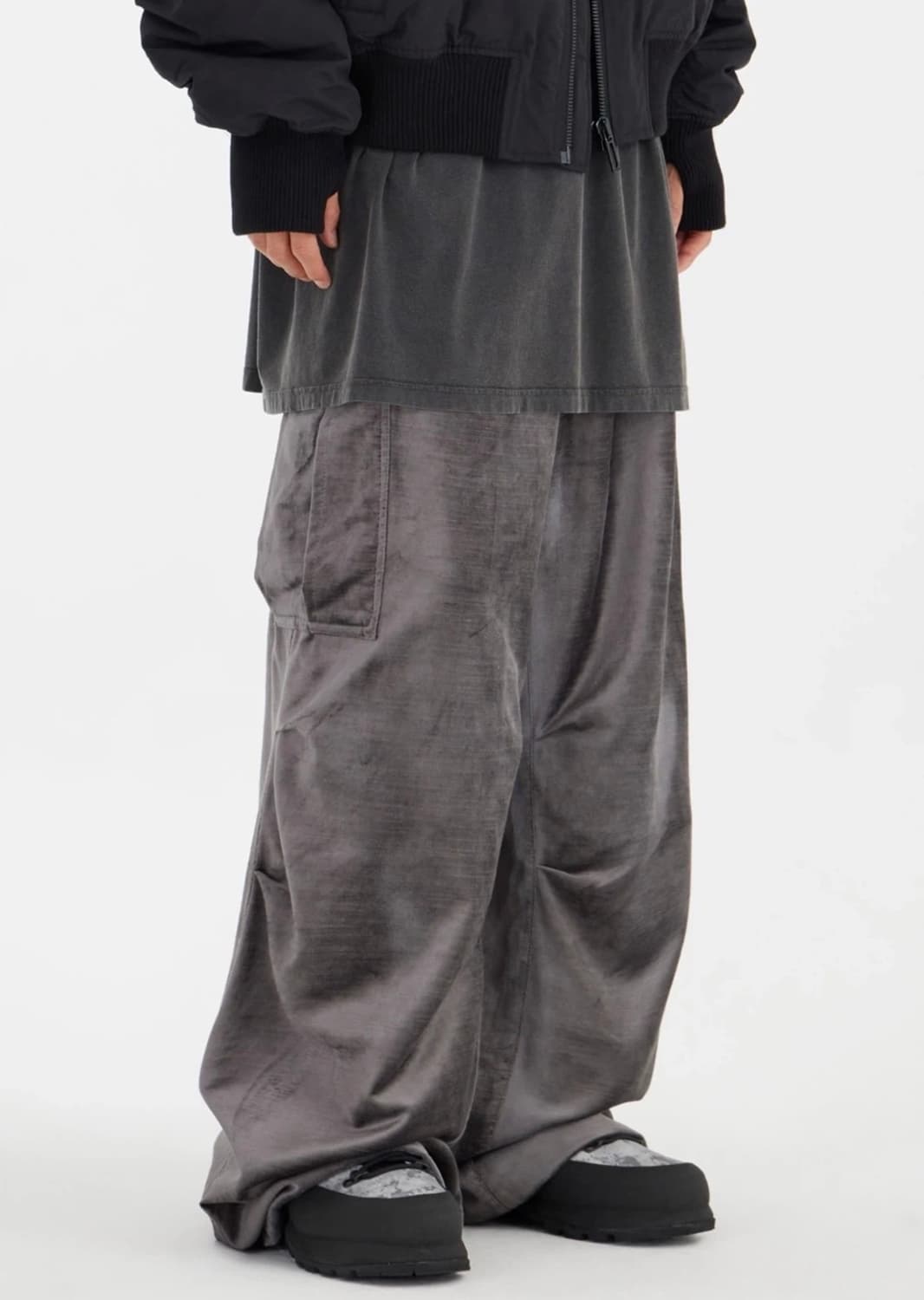 032C 벨벳 카고팬츠 S 상품이미지1