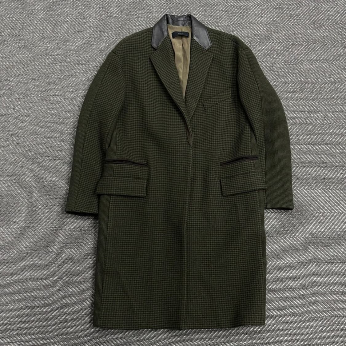 시스템 체크 패턴 코트 V0531 상품이미지1