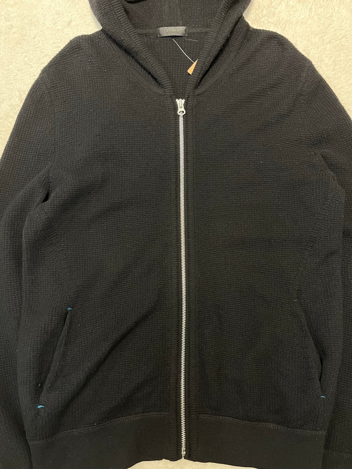 타임옴므 니트 후드집업 상품이미지6