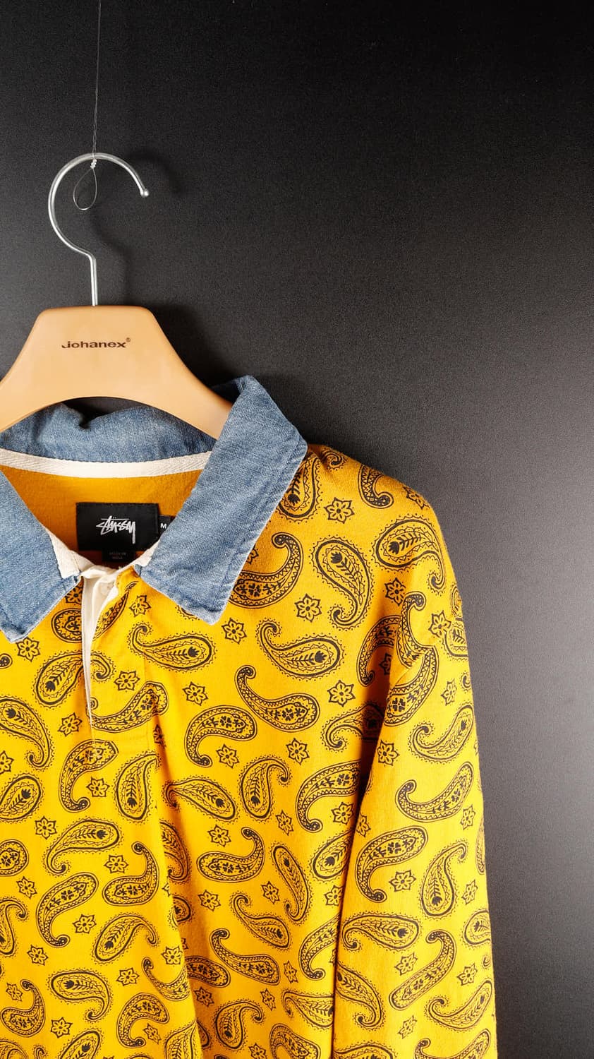 스투시 페이즐리 럭비 티셔츠 상품이미지3