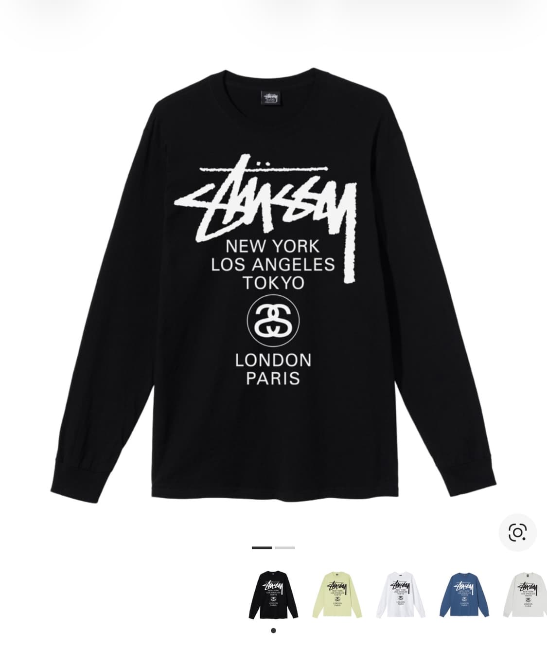 스투시 월드투어 LS 티셔츠 상품이미지1