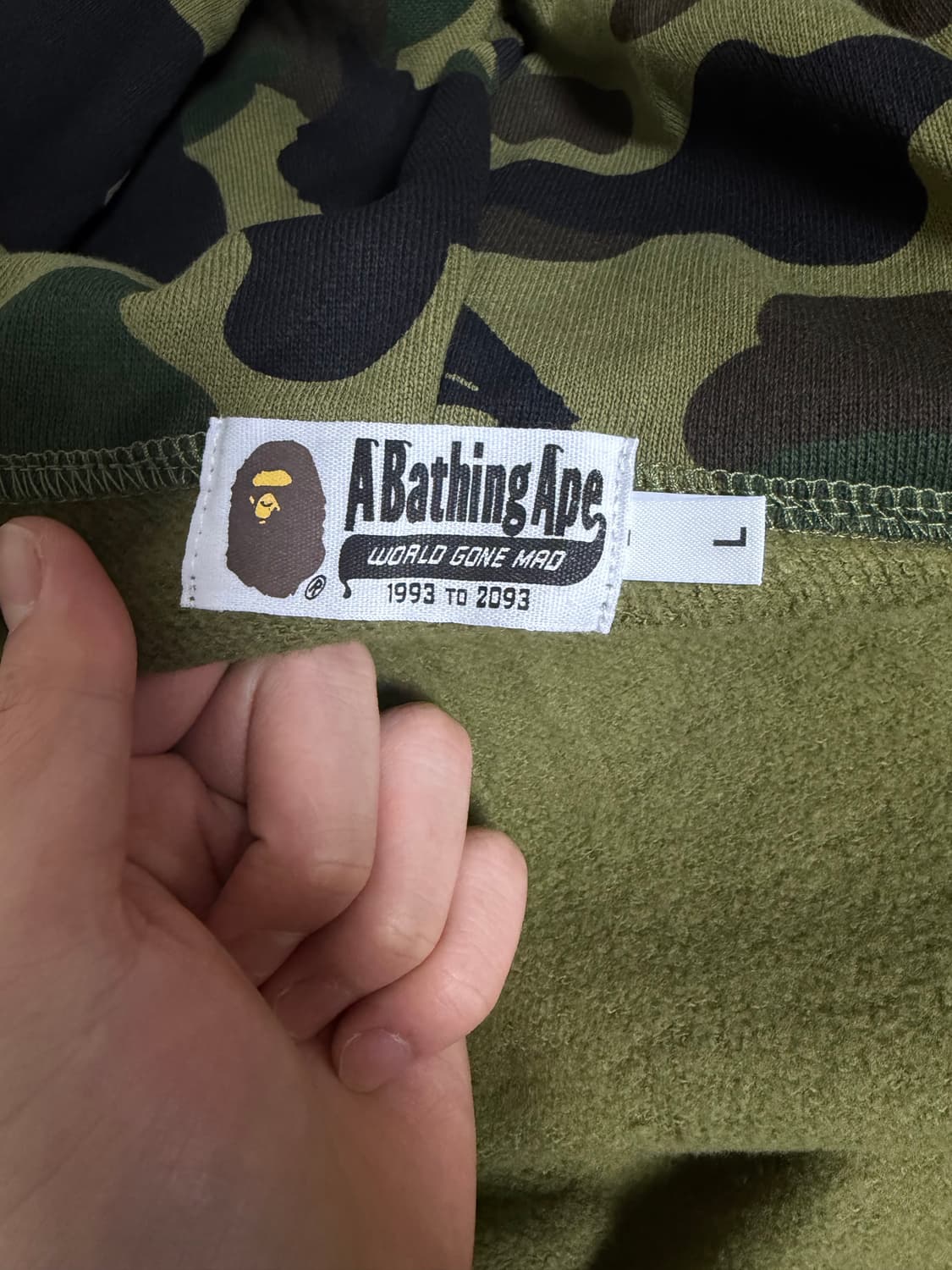 베이프 샤크후드 녹계 상품이미지3