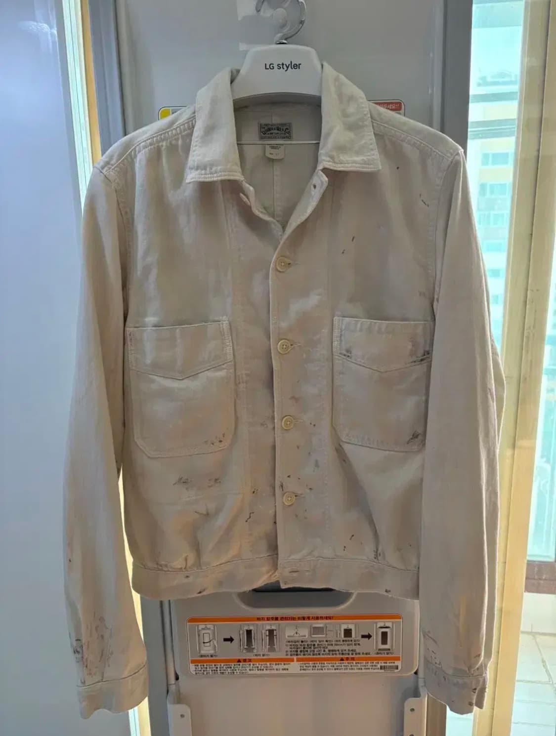 RRL / 페인트 스플레터 새틴 워크 자켓 / S 상품이미지1