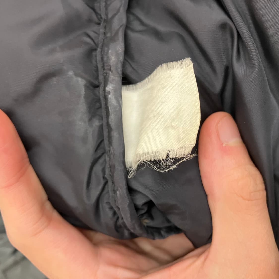 N39 노스페이스 구형 눕시 패딩 700 검회 그레이 방글라데시 상품이미지5