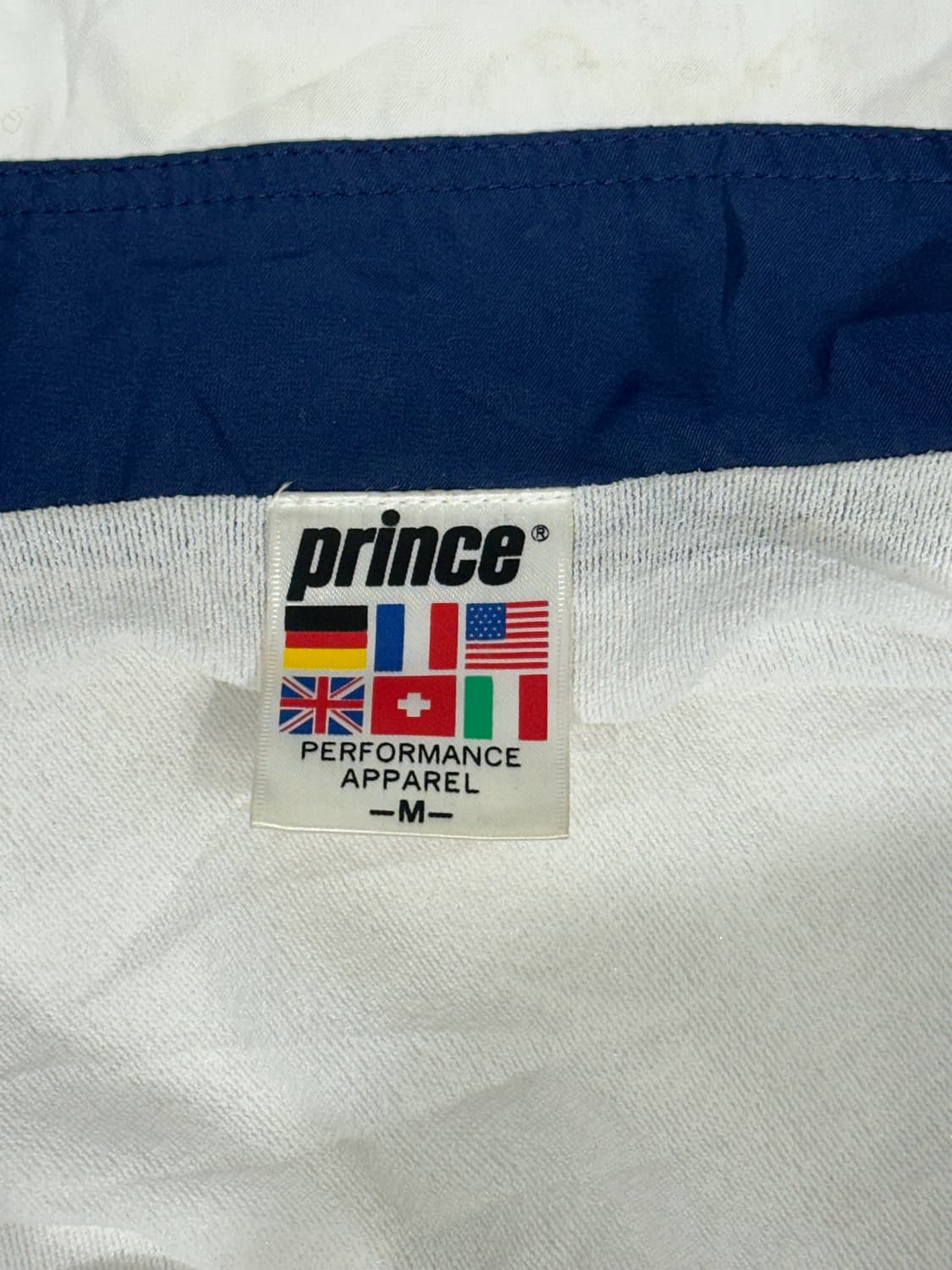 90s 빈티지 프린스 prince 스텝 화이트 바람막이 유니폼 자켓 M 상품이미지7