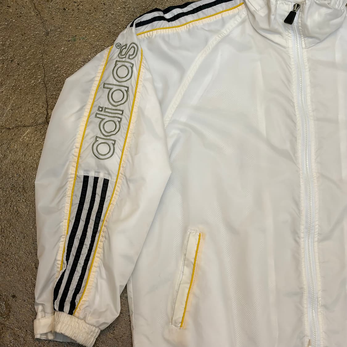 레어 90s USA 빈티지 아디다스 빅삼선 바람막이 상품이미지3