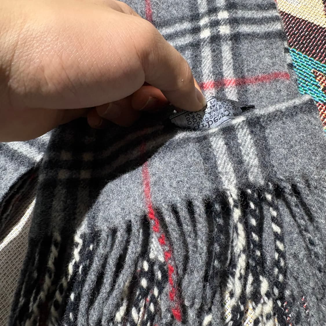 버버리 빈티지 체크패턴 머플러 상품이미지6