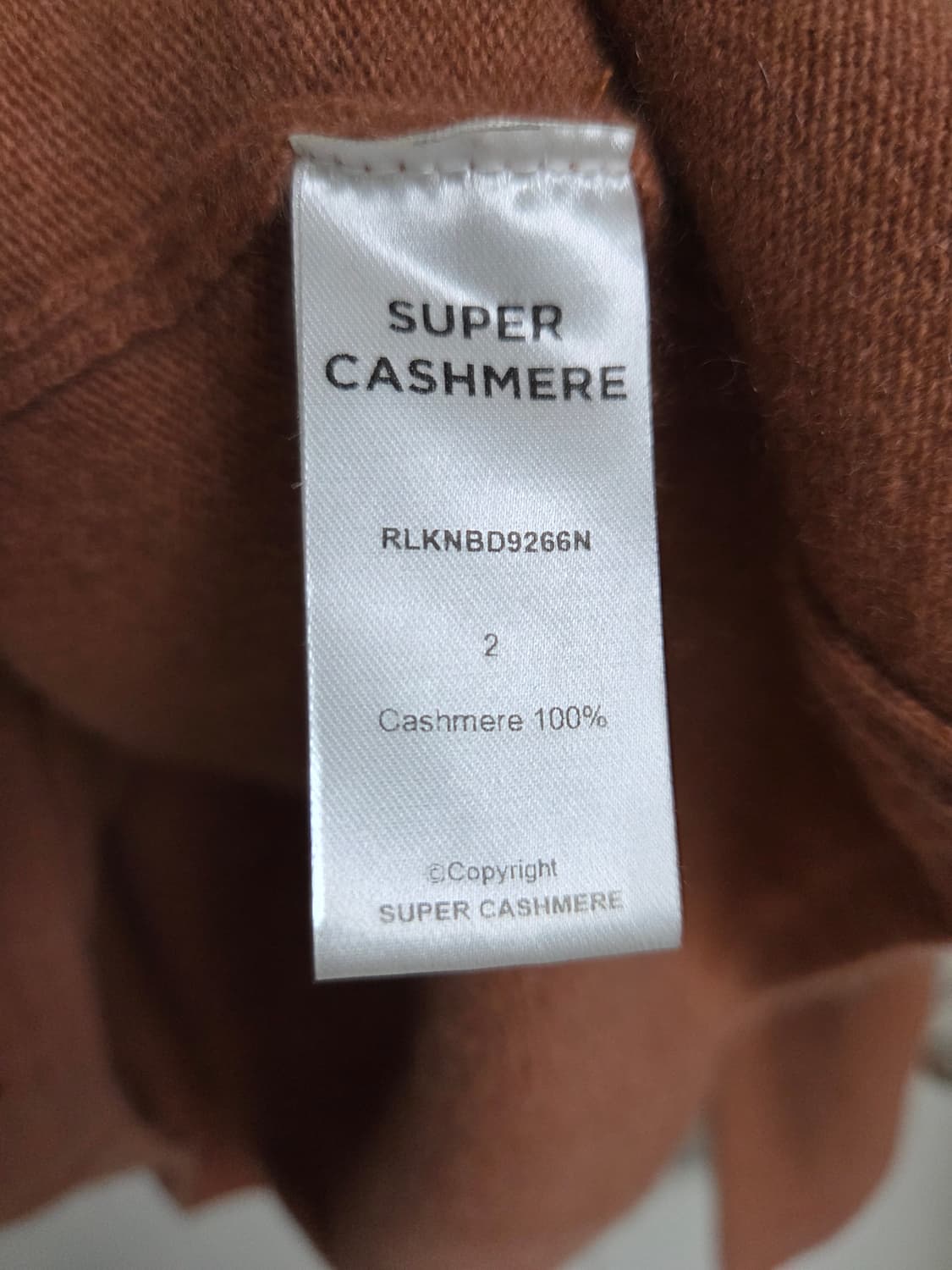 SUPER CASHMERE의 브이넥 니트- 100% 캐시미어 상품이미지6