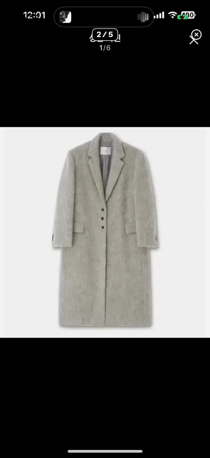 블루브릭 모헤어 코트 상품이미지1