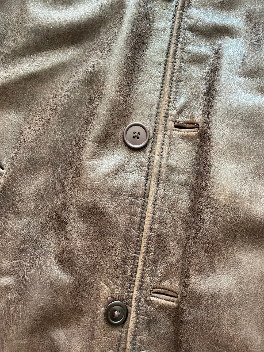 90s 올드갭 레더 카코트 브라운 gap carcoat 상품이미지7