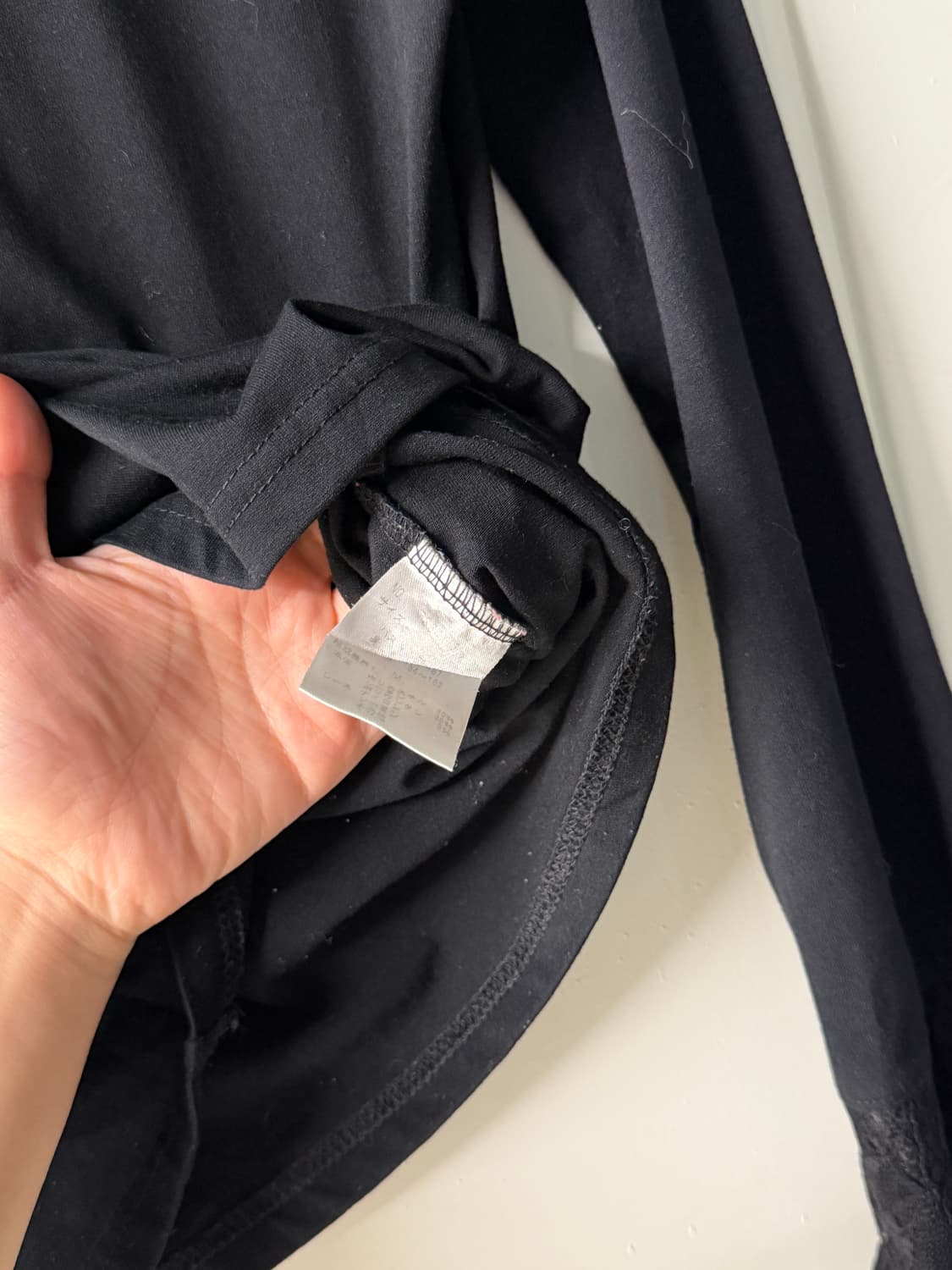 일본빈티지 엑시즈팜 블랙 레이스 터틀넥 롱슬리브 상품이미지6