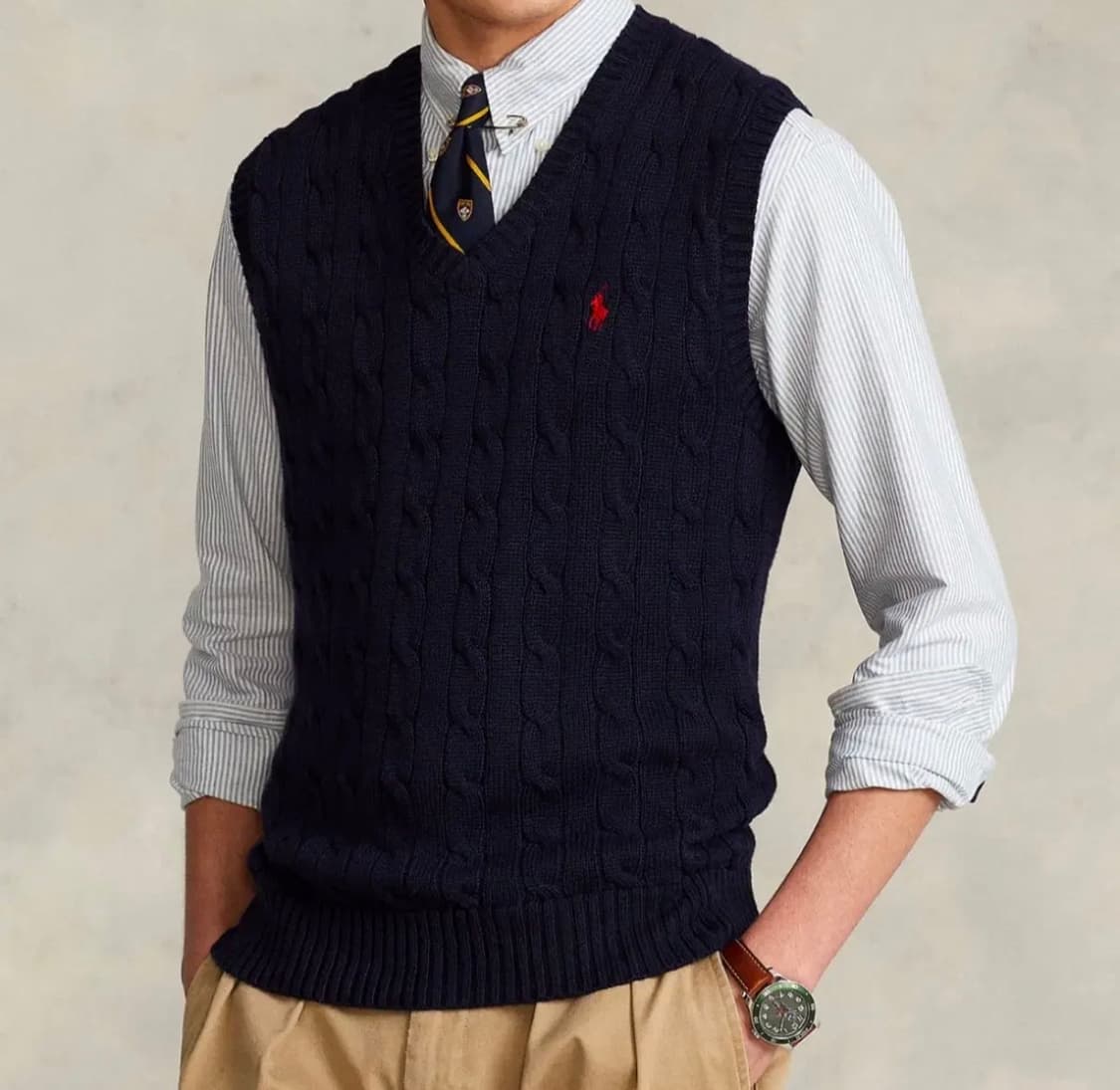 폴로 랄프로렌 꾀베기 베스트 M 아울렛 새상품 상품이미지1