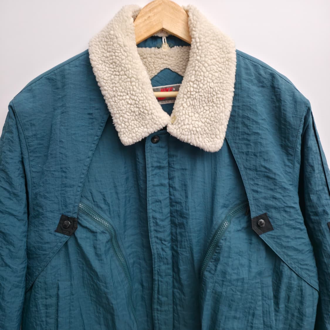 [L] 80's 나이키 삼나스포츠 쉐르파 나일론 점퍼 상품이미지2