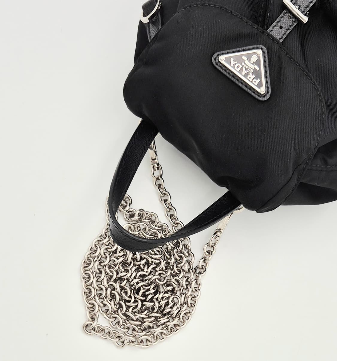 프라다 리나일론 미니 체인 백팩 1BH029 상품이미지10