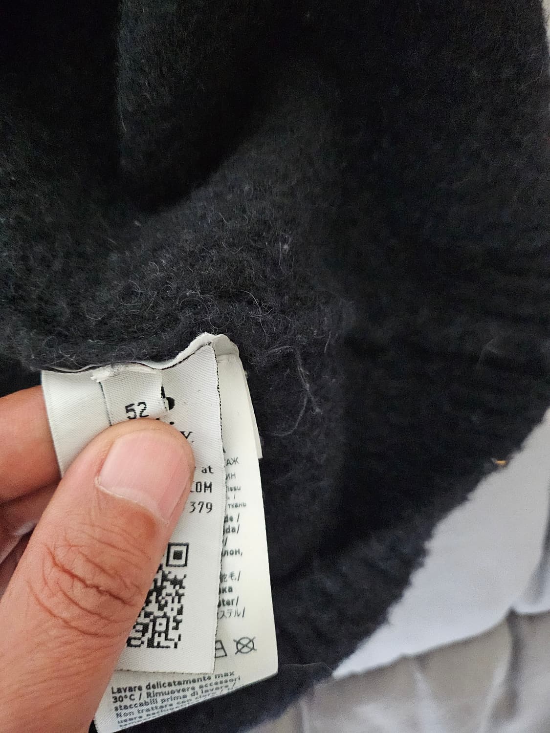 cp컴퍼니 알파카 니트 블랙 52사이즈 상품이미지4