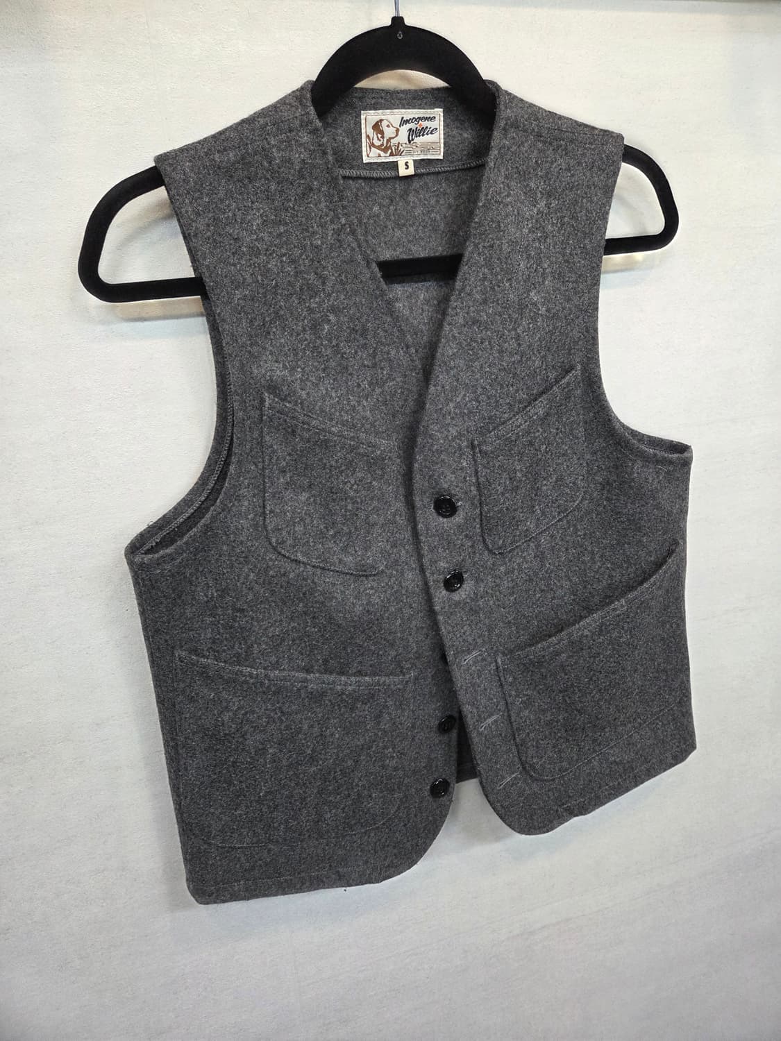 Imogene willie 빈티지 울 조끼 베스트 S 상품이미지5