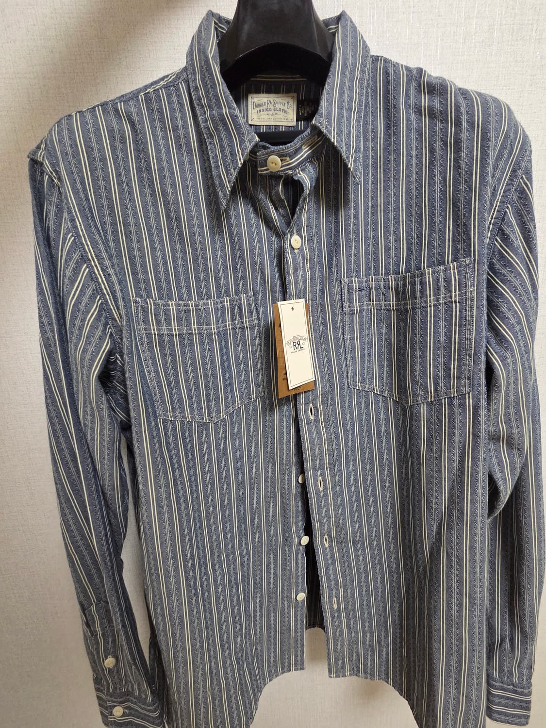 RRL 도비셔츠 L 사이즈 판매 상품이미지1