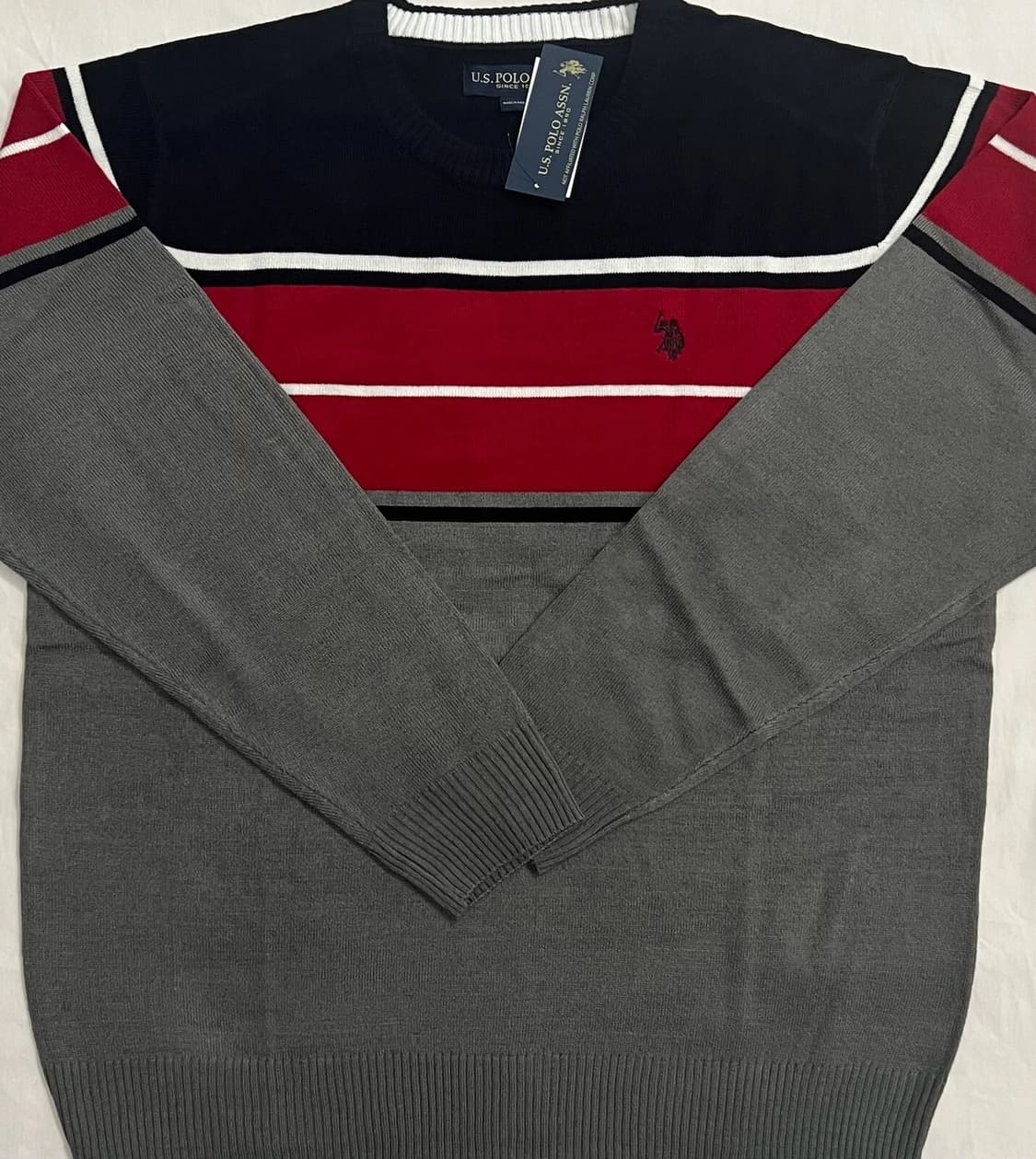 US 폴로 크루넥 긴팔 스웨터 상품이미지2